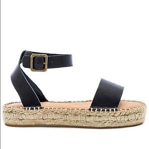 Soludos Cadiz Platform Espadrille Leather Sandal